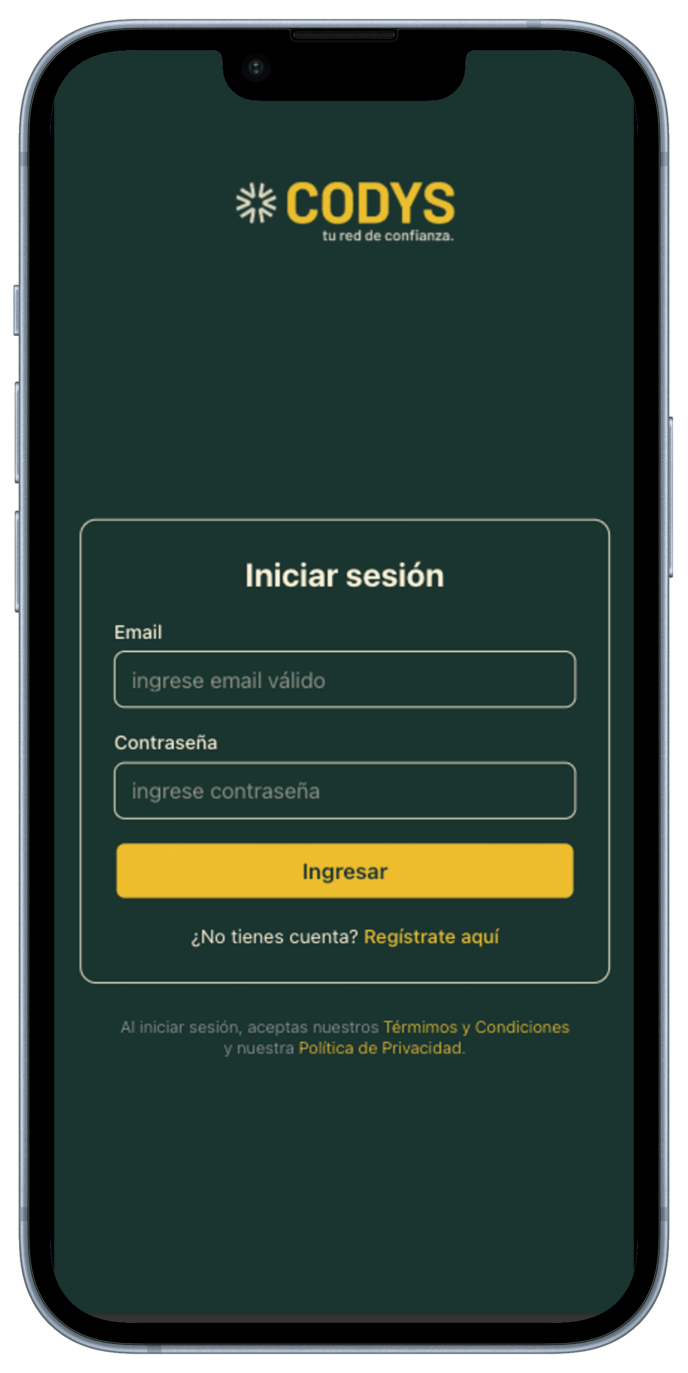 app mockup